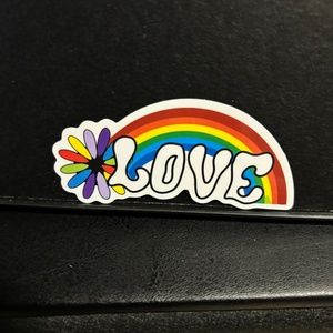 RAINBOW LOVE STICKER
